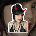 Knitted Devil Headband